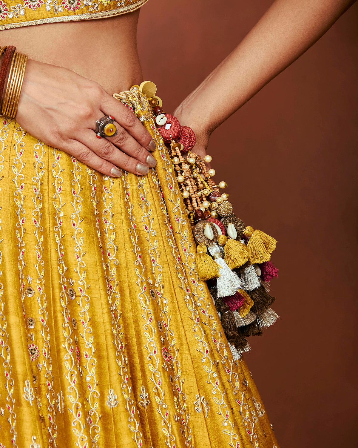 Rajbai Lehenga Set