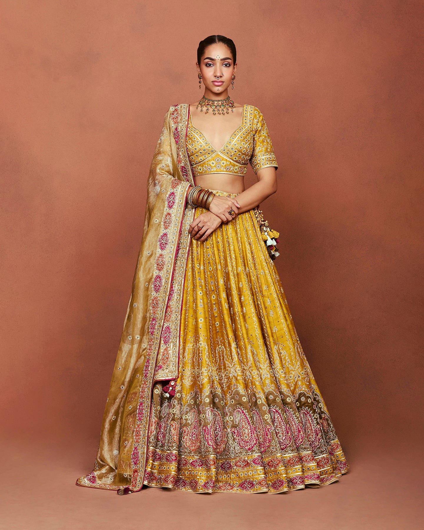 Rajbai Lehenga Set