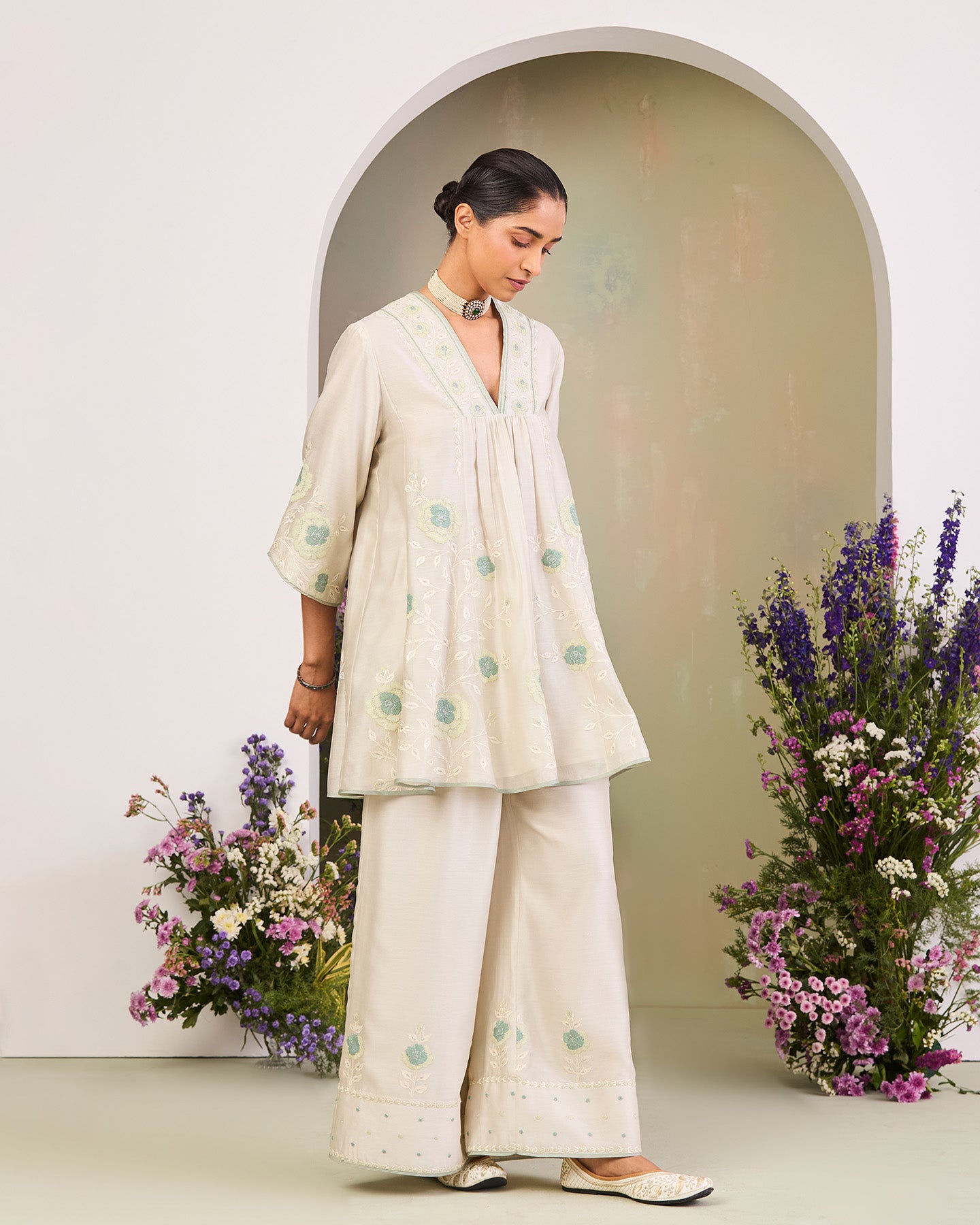 quirat short kurta set