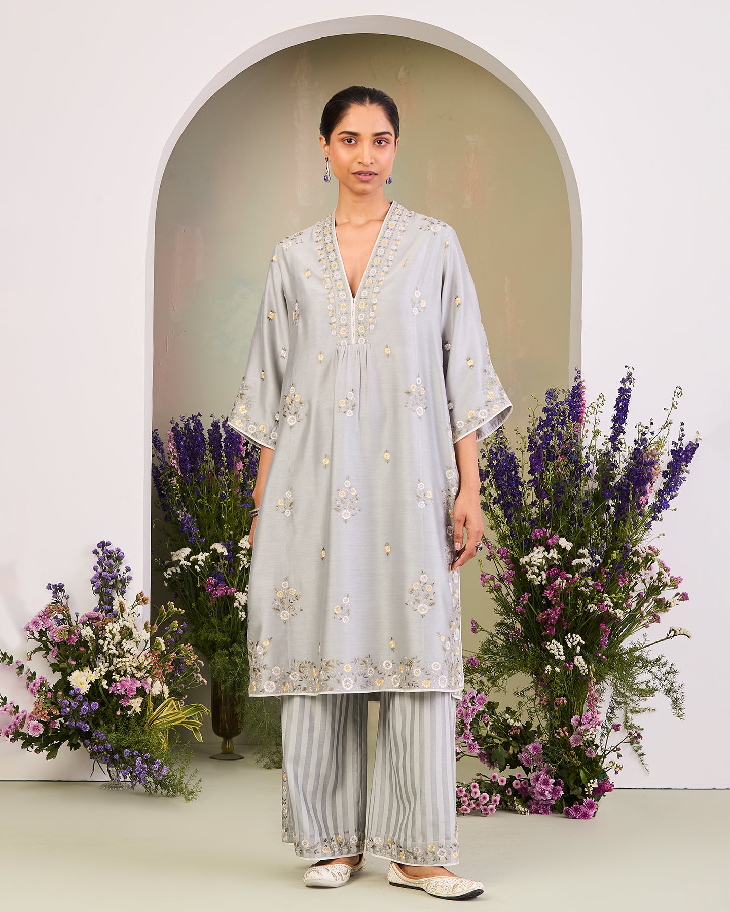Huda Long Kurta Set