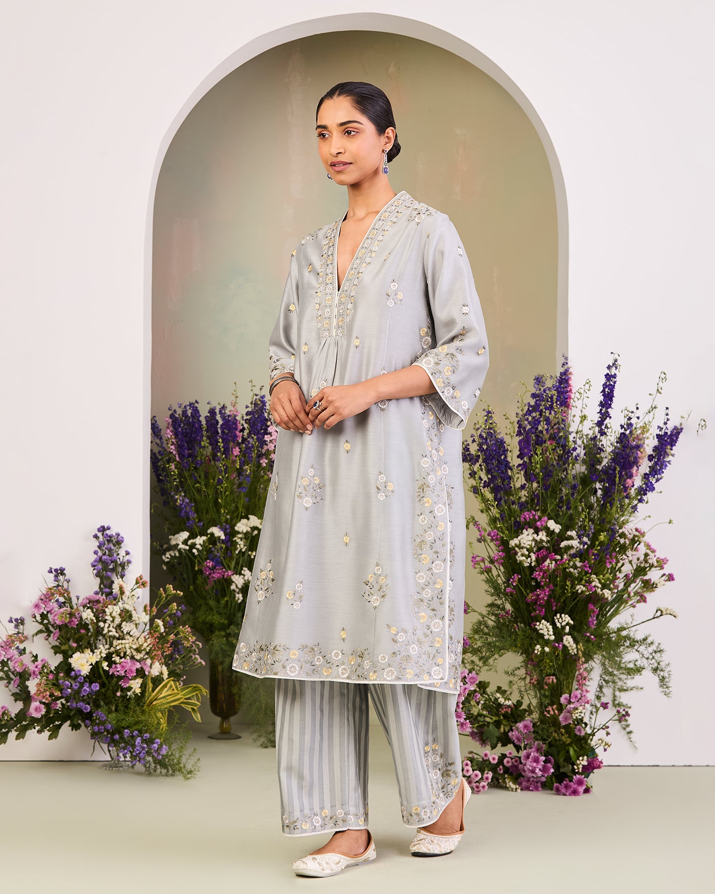 Huda Long Kurta Set