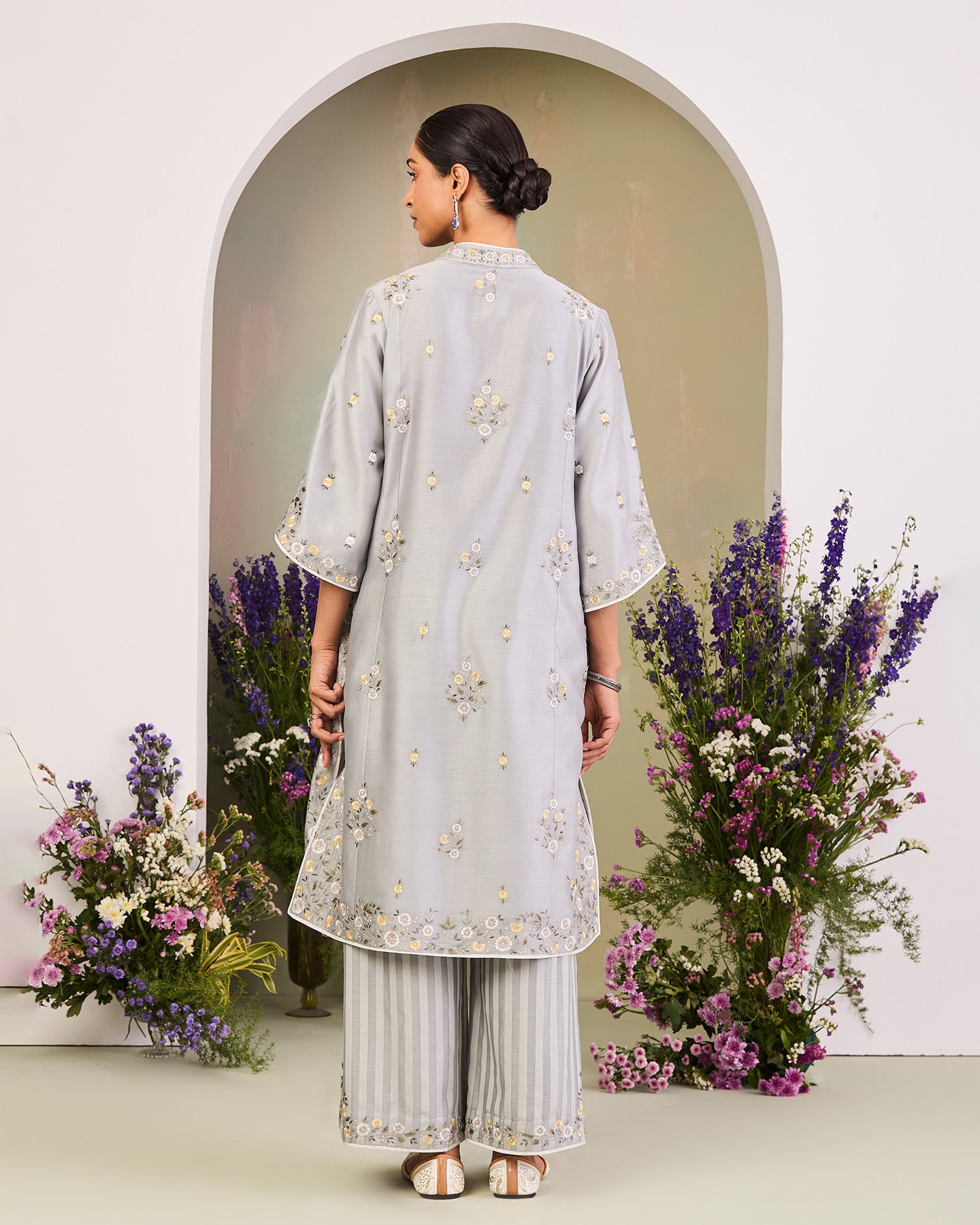 huda long kurta set