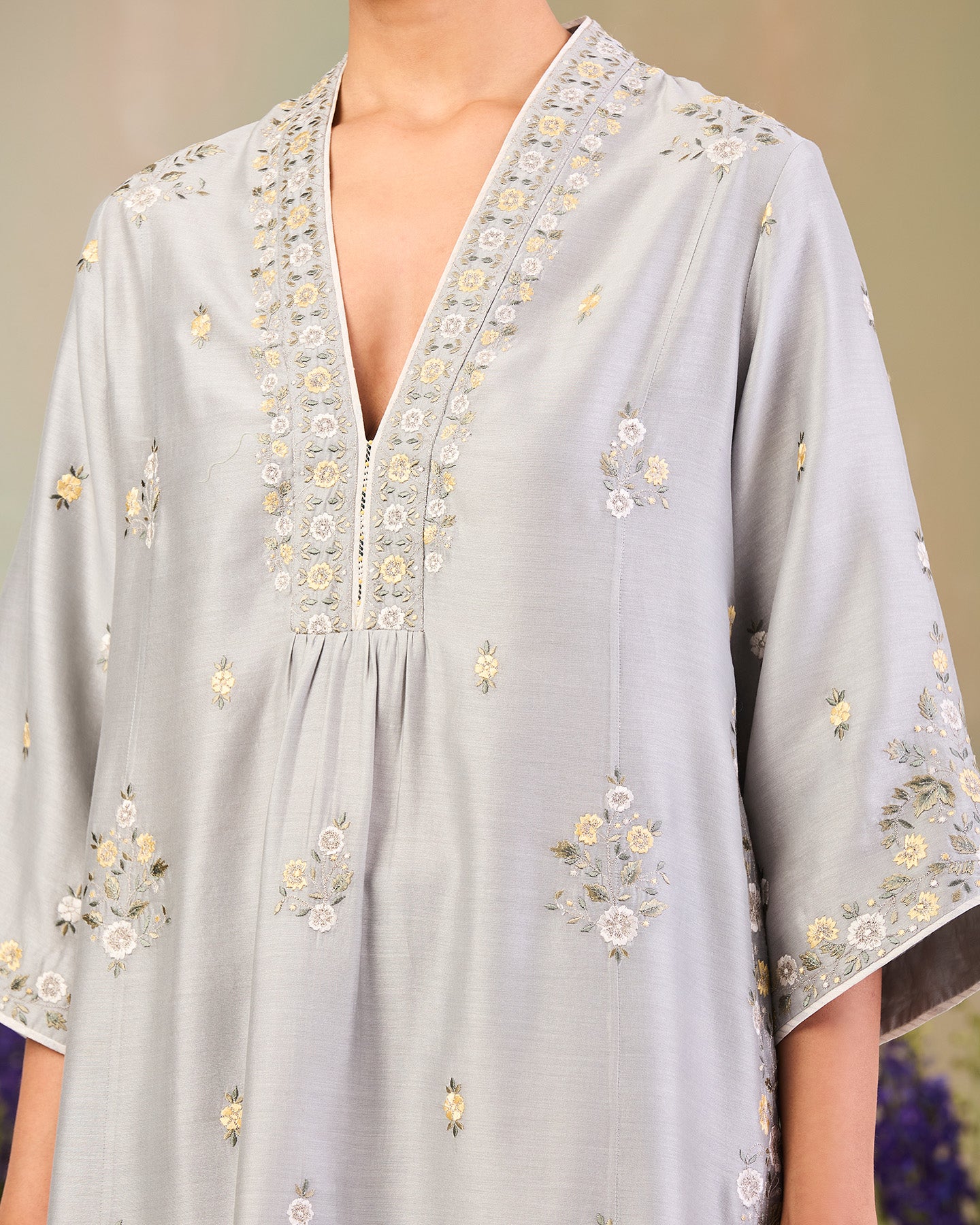 huda long kurta set