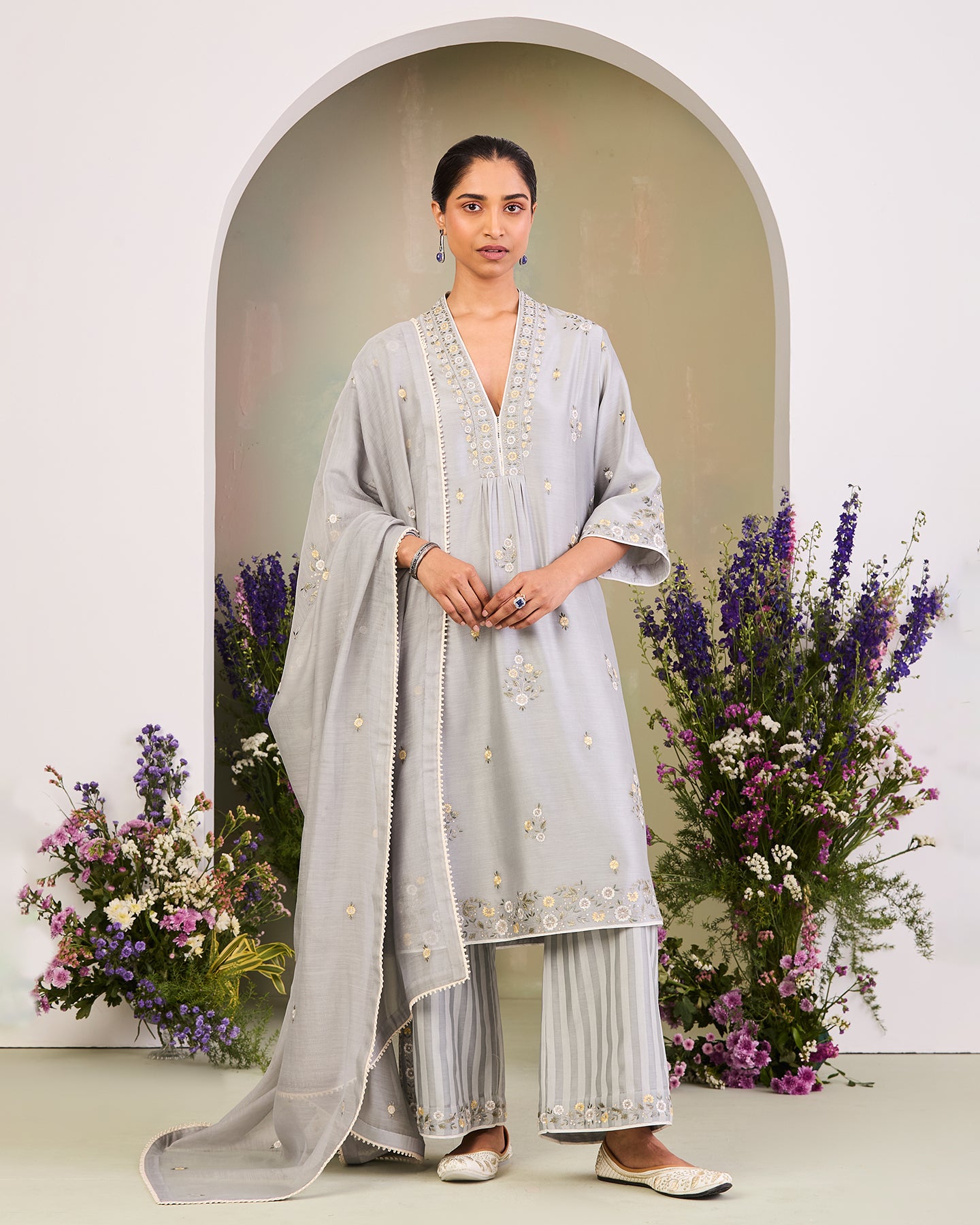Huda Long Kurta Set