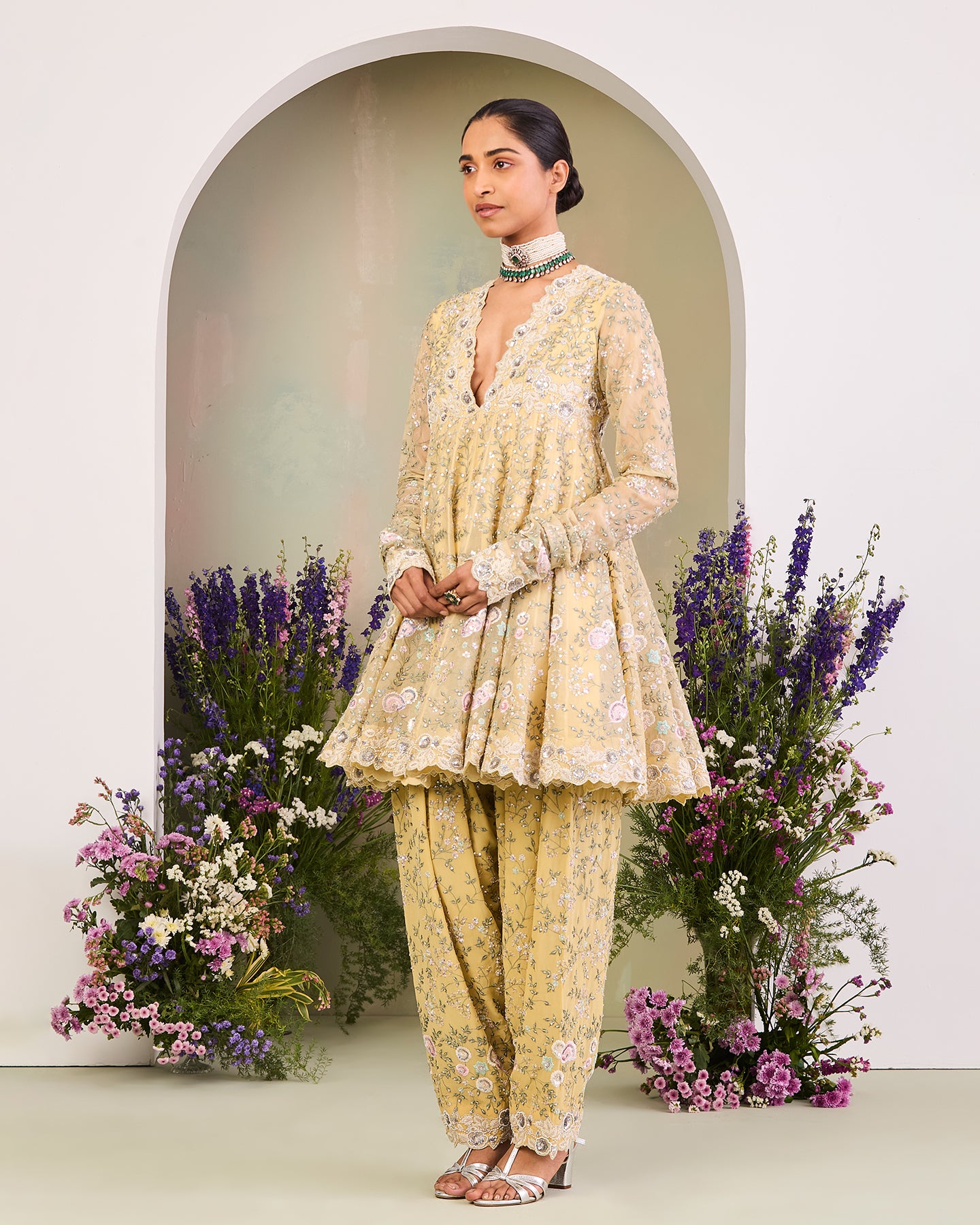 Rabia Short Anarkali Set
