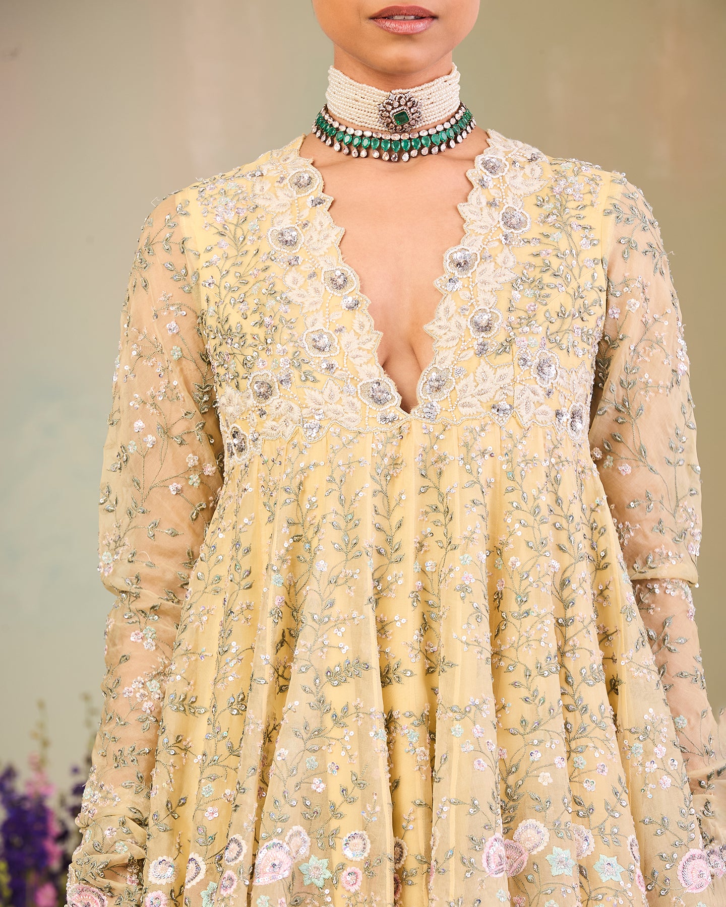 Rabia Short Anarkali Set