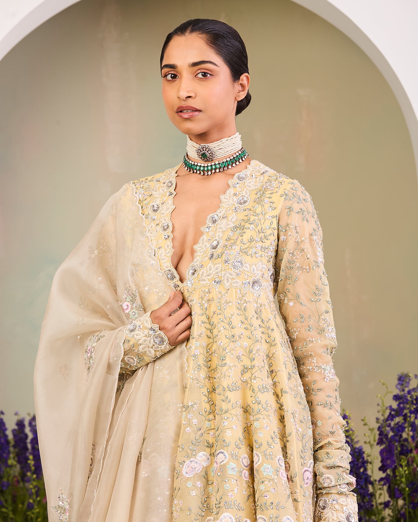 Rabia Short Anarkali Set