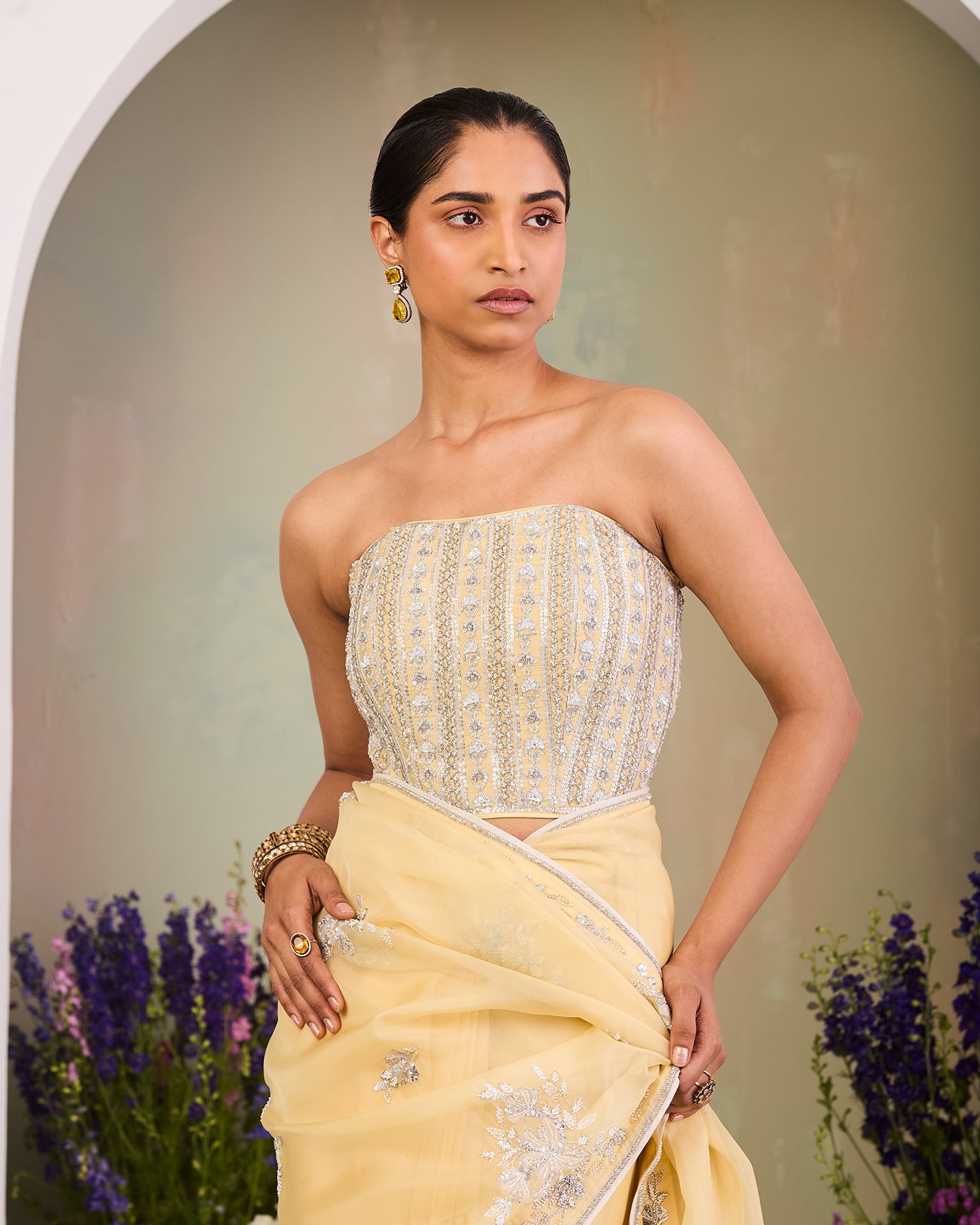 zara saree set
