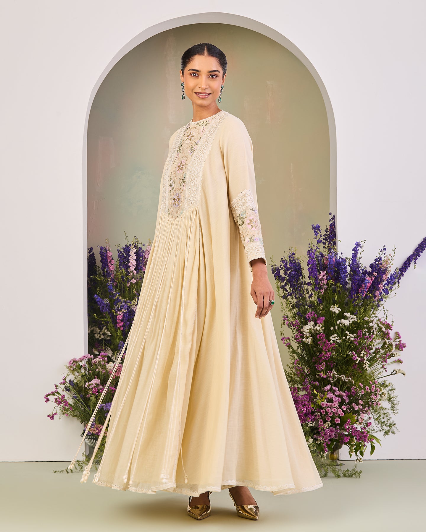 Simrat Long Anarkali Set