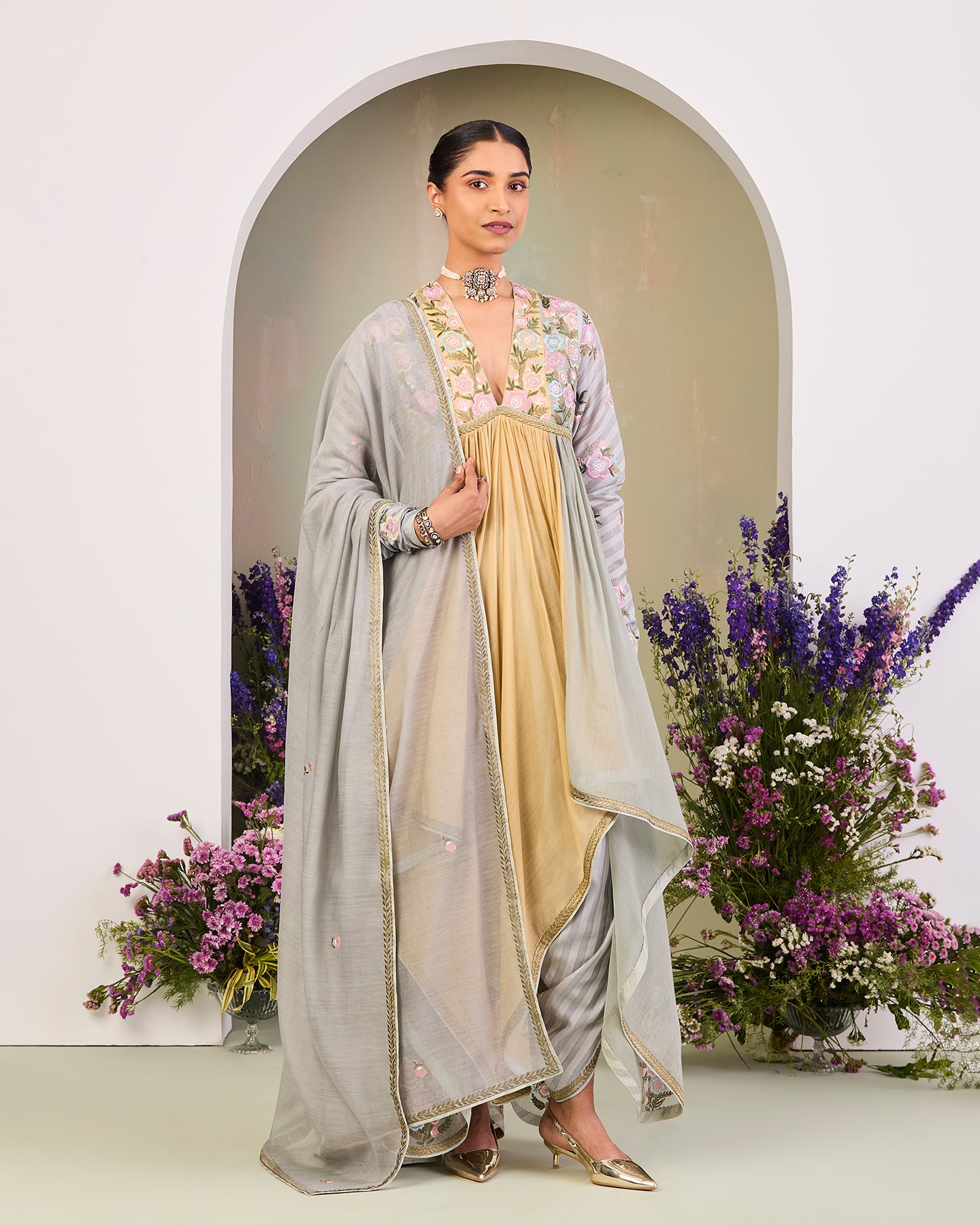 Parisa Long Anarkali Set