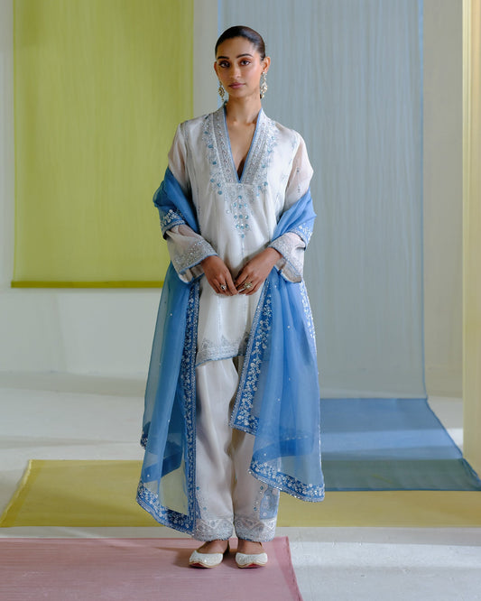 dalia short kurta set