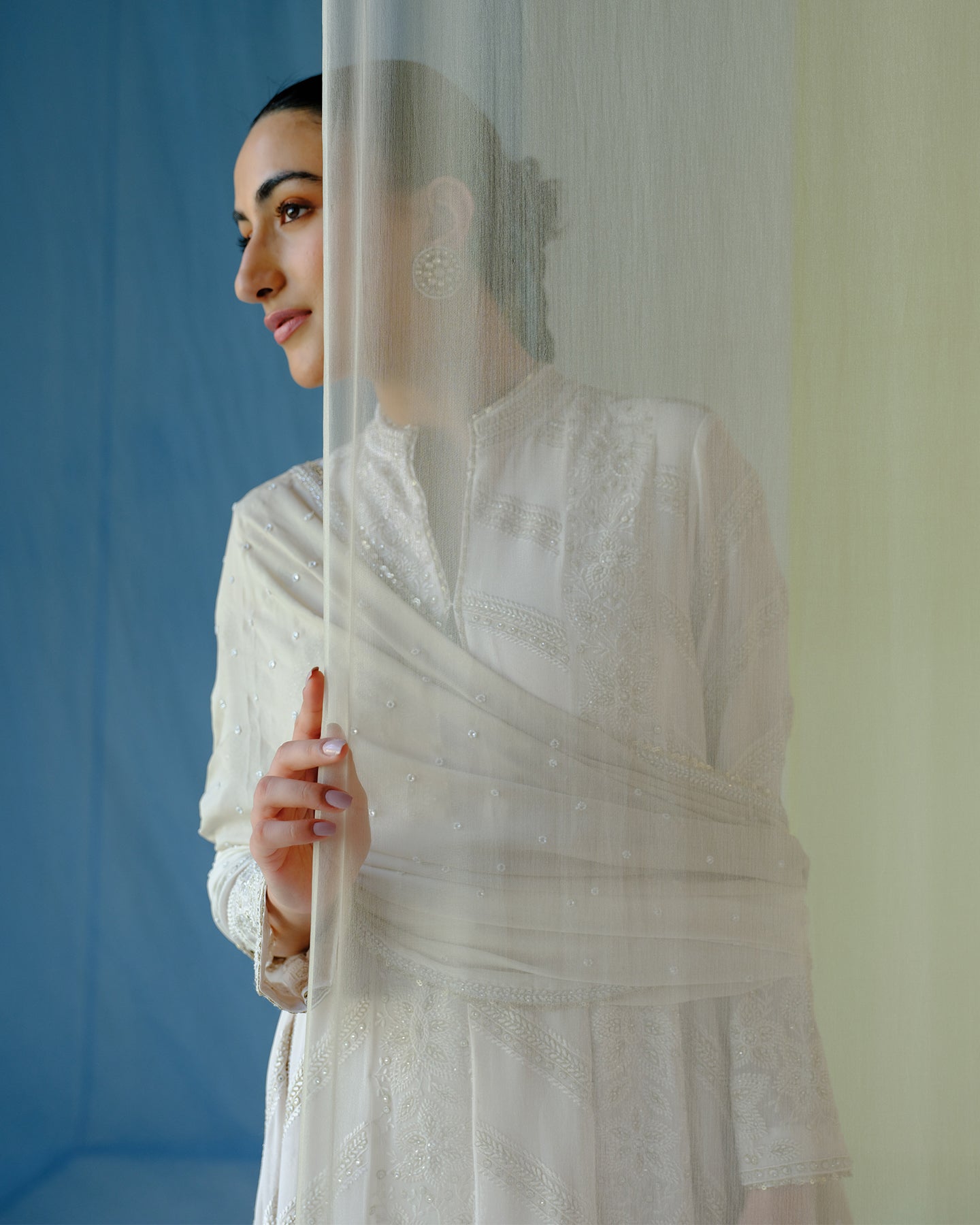 raha long anarkali set
