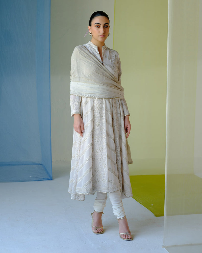 raha long anarkali set