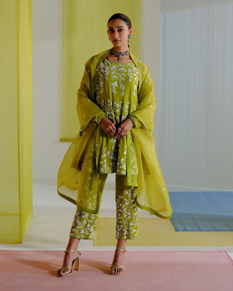 rooh short anarkali set