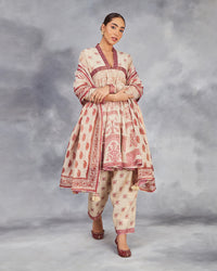 Elma Short Anarkali Set