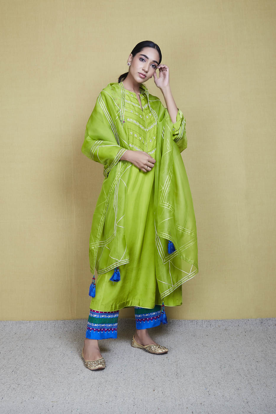 Muskaan Yellow Green