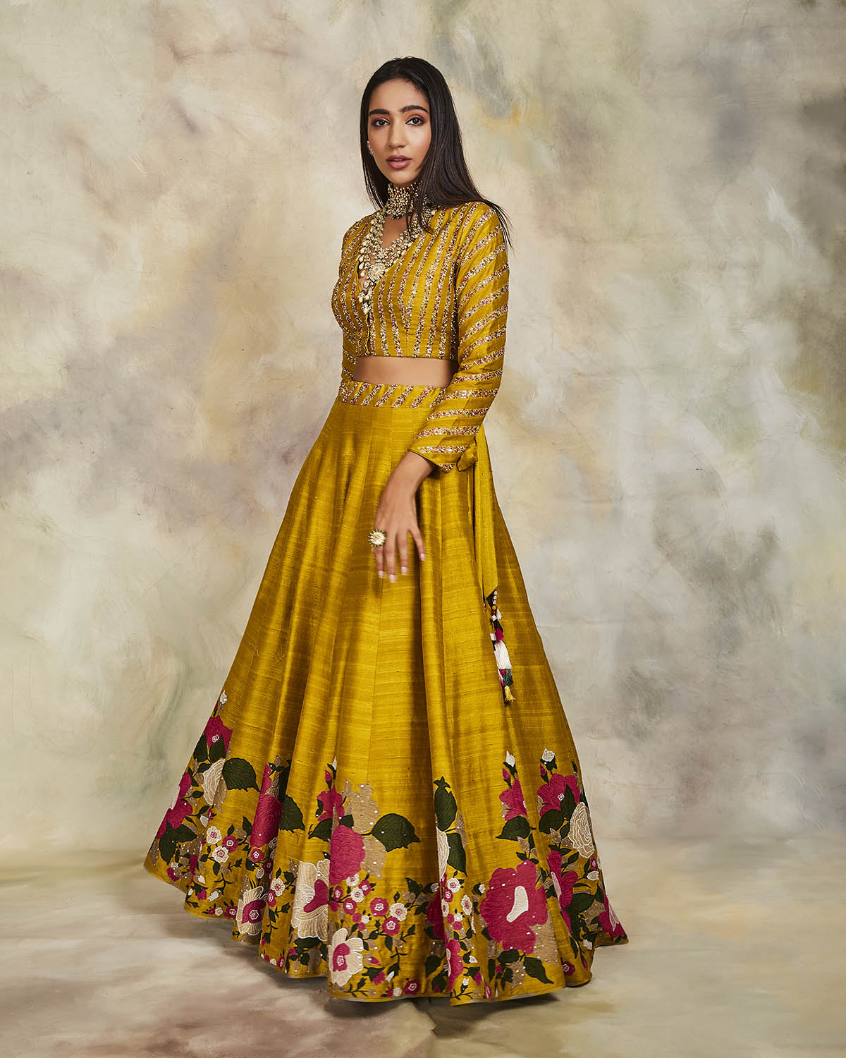 Genda Lehenga Set