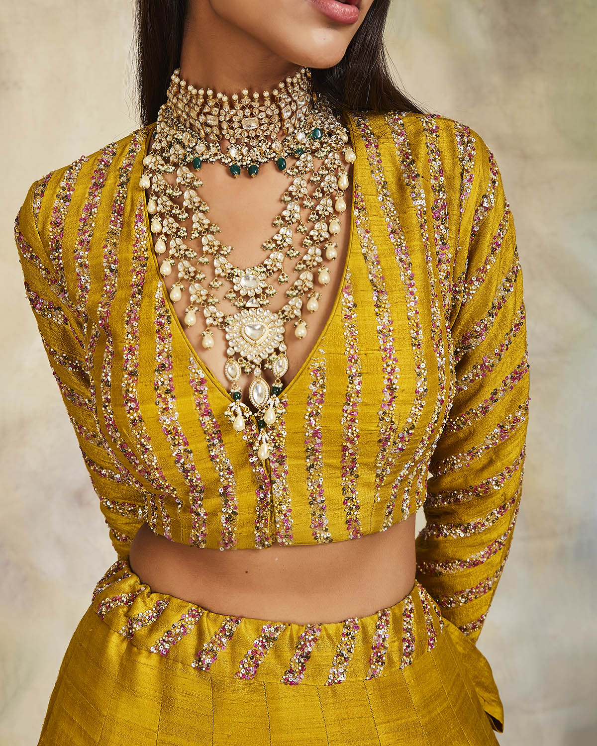 Genda Lehenga Set