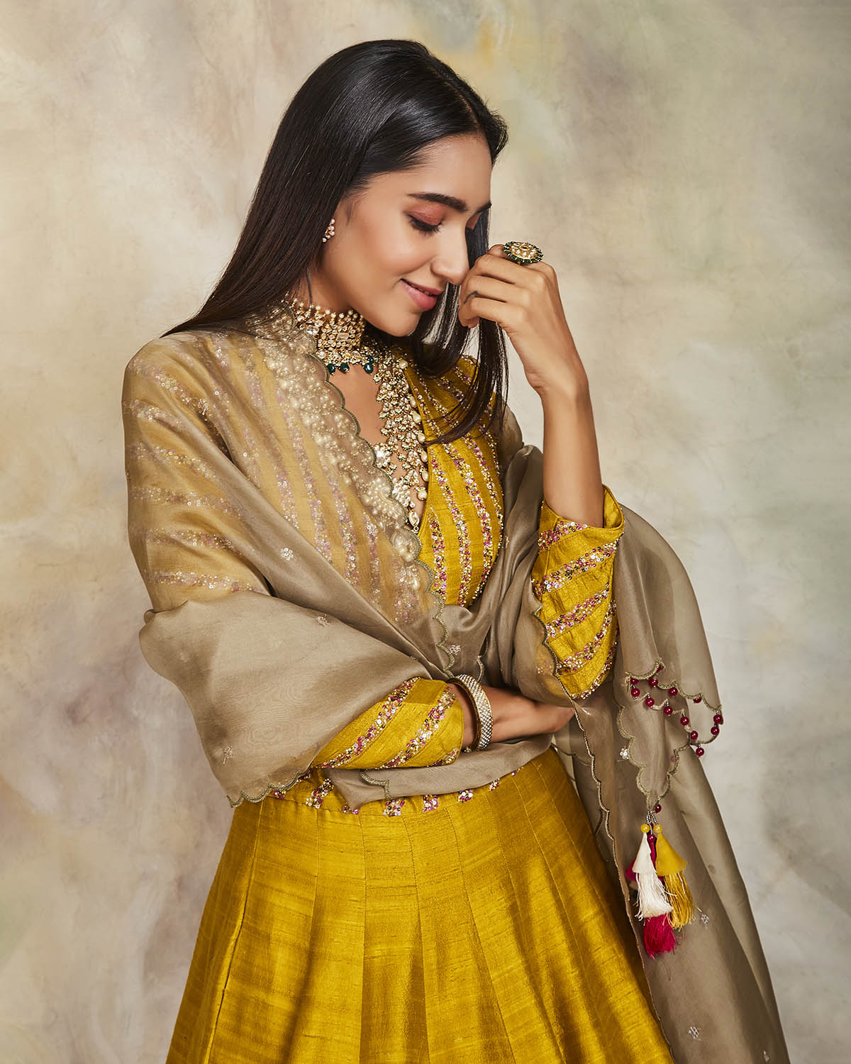 Genda Lehenga Set