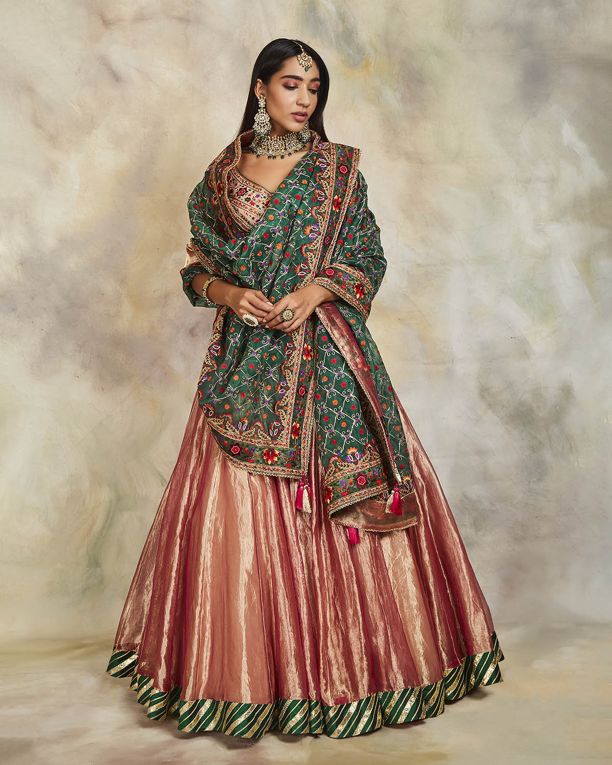 Rajasthani Style Kota Doria Silk Dress for Radha Krishna with Pagdi –  Madhav Store